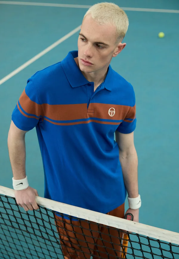 YOUNG LINE - Poloshirt - nautical blue/mocha bisque