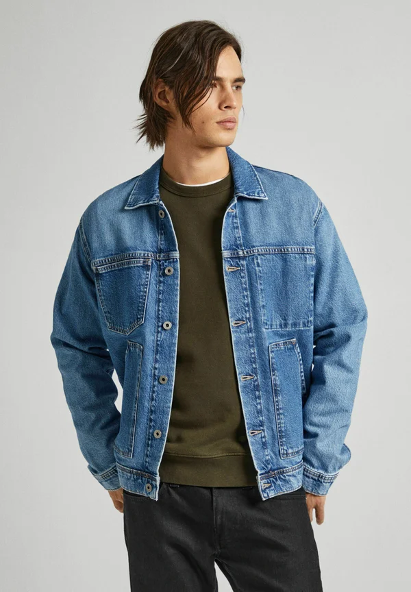 YOUNG WORK - Jeansjacke - denim