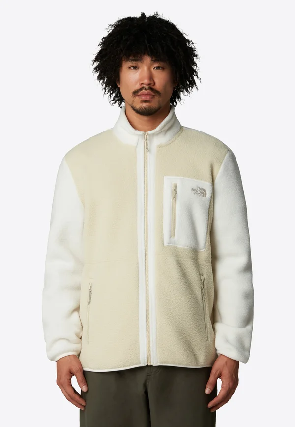 YUMIORI FULL ZIP - Fleecejacke - gravel white dune grave