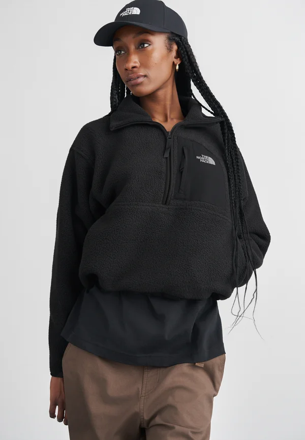 YUMIORI OFF PEAK ZIP - Fleecepullover - black