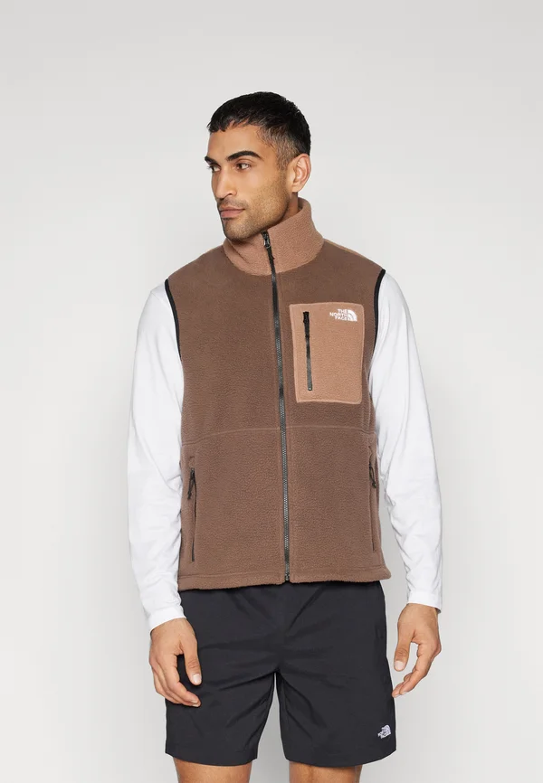 YUMIORI VEST - Weste - smokey brown/latte