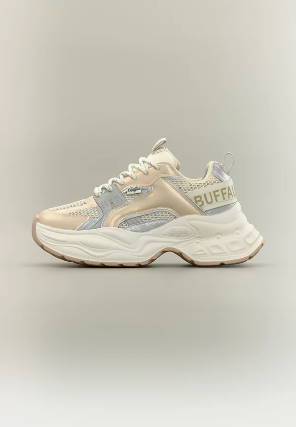 YUNO ONE - Sneaker low - cream/gold-coloured