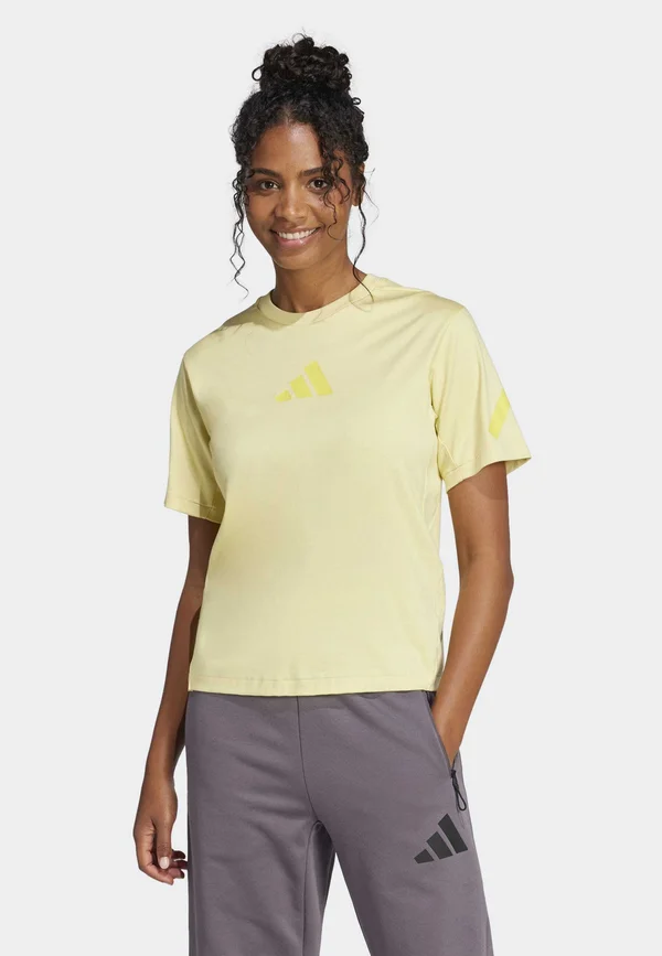 Z N E TEE - Sport T-Shirt - powder yellow