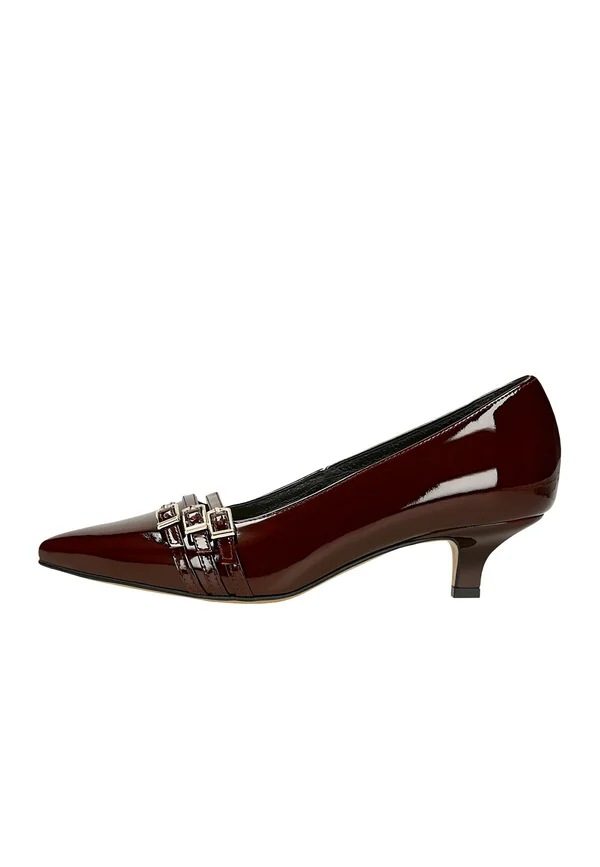 Z OZDOBNYMI PASKAMI - Pumps - burgundy