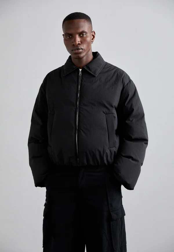 ZACHARIE - Daunenjacke - black/dark khaki