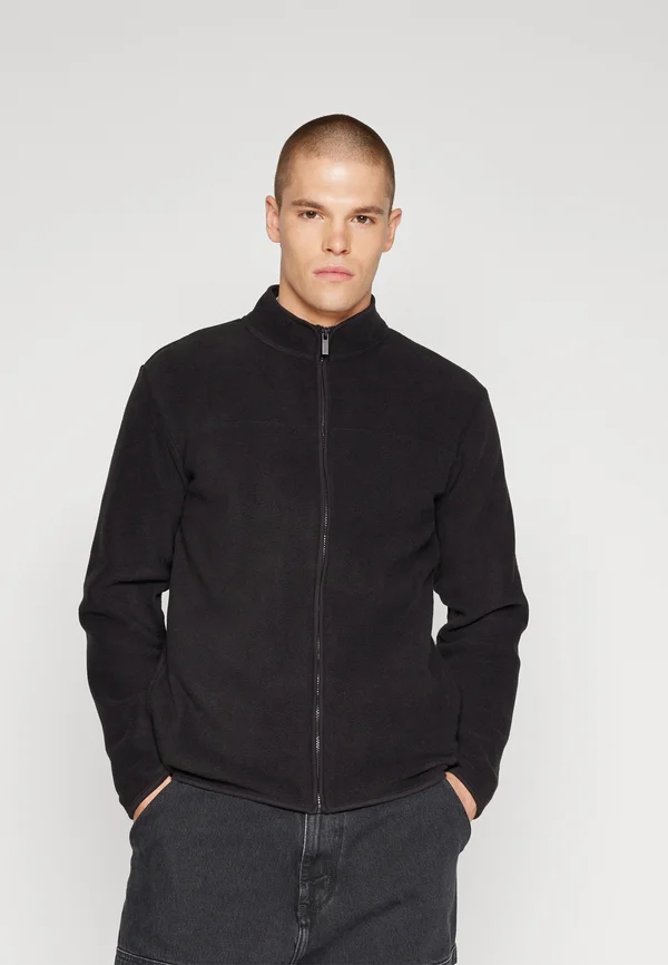 ZACK REG FULL ZIP HIGHNECK - Fleecejacke - black