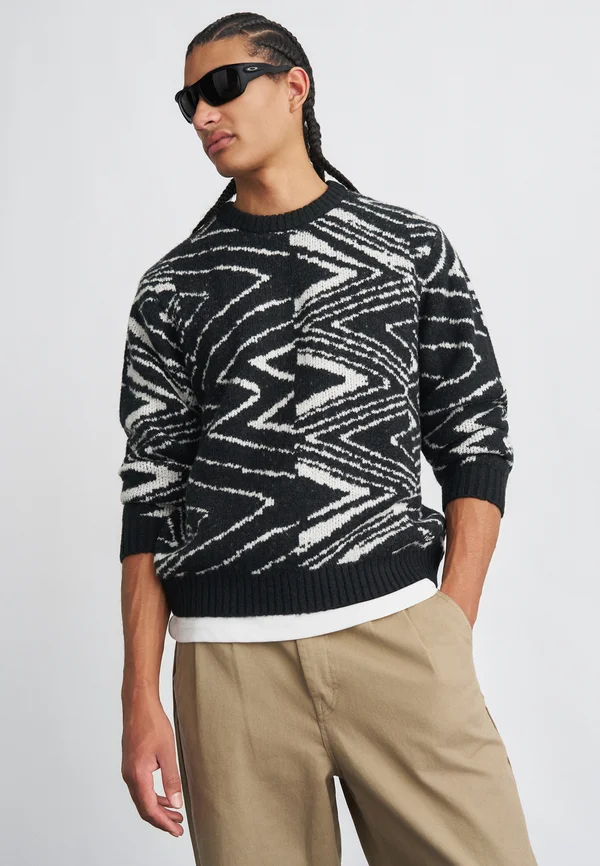 ZAGNER SWEATER - Strickpullover - black