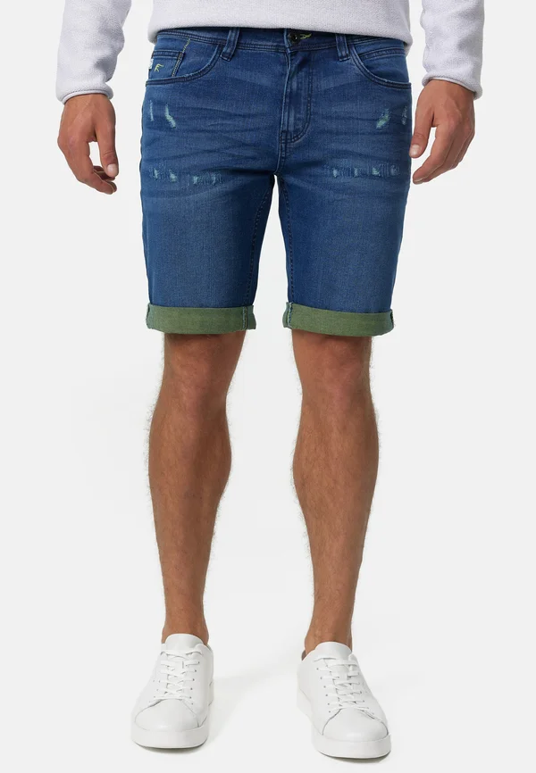 ZALENTO - Jeans Shorts - dark blue