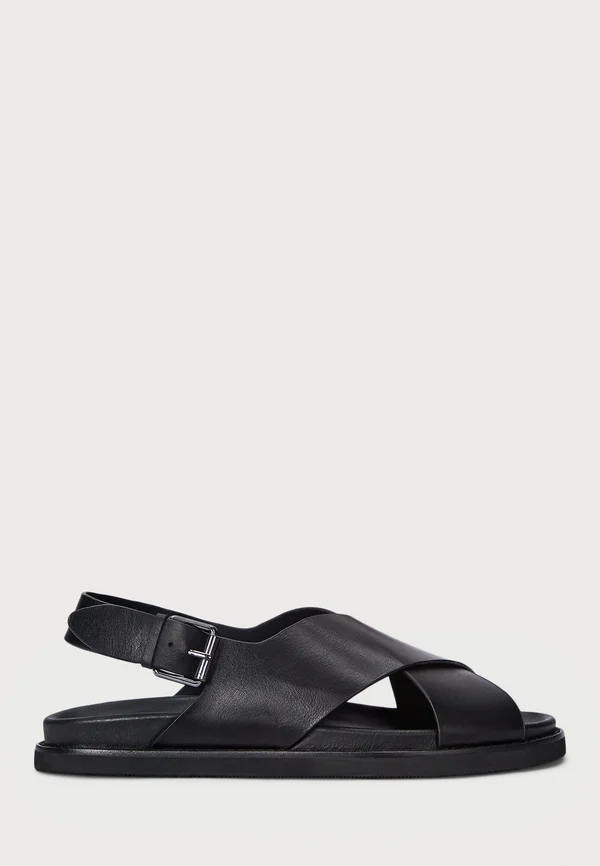 ZANE LEATHER SANDAL - Riemensandalette - black