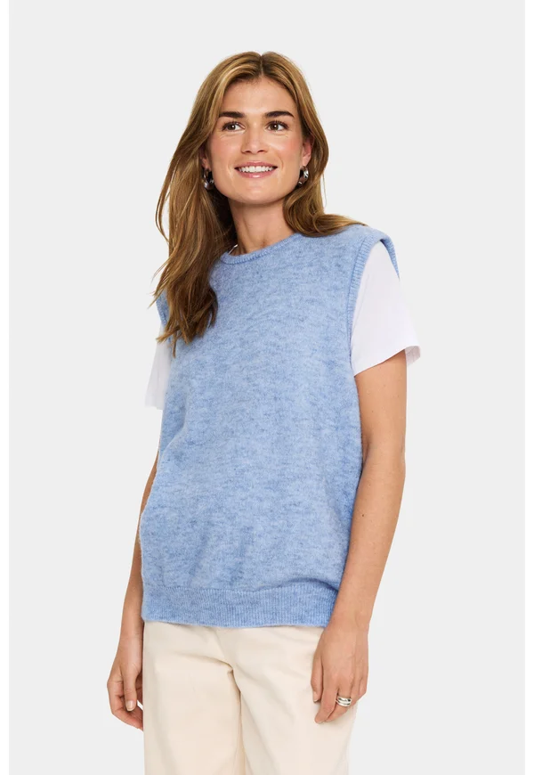 ZANETTSZ SHORT - Strickpullover - hydrangea melange