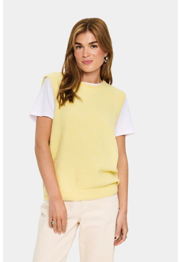 ZANETTSZ SHORT - Strickpullover - lemon meringue