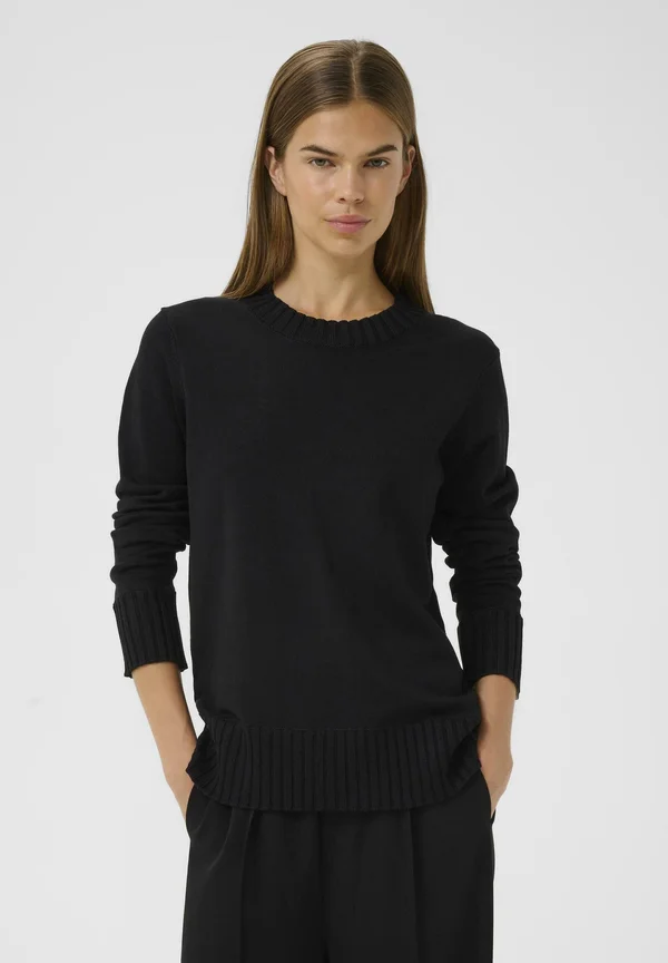 ZAULOIW - Strickpullover - black