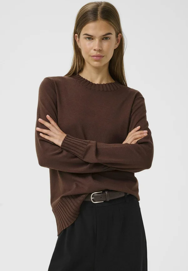 ZAULOIW - Strickpullover - coffee brown