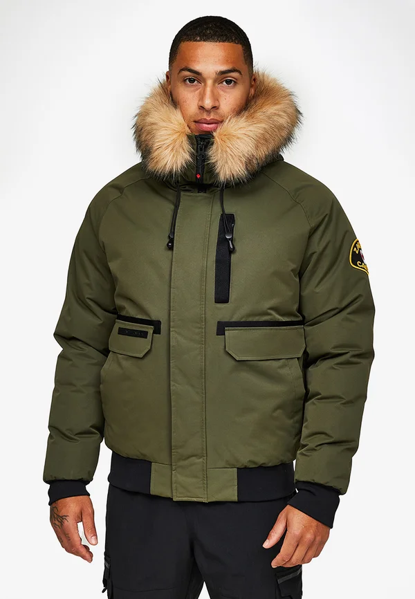 ZAVETTI CANADA ABELLI 2.0 HOODED BOMBER JACKET - Winterjacke - khaki