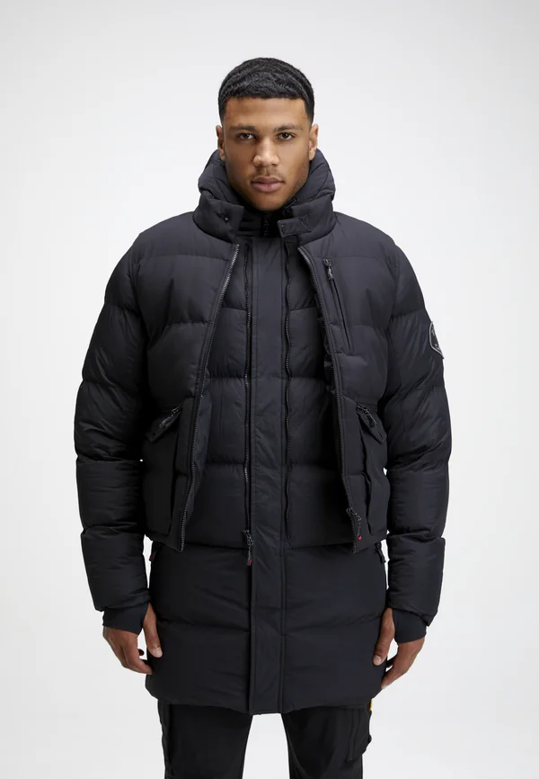 ZAVETTI CANADA LOVINI LONGLINE PUFFER JACKET WITH DETACHABLE GILET - Weste - jet black