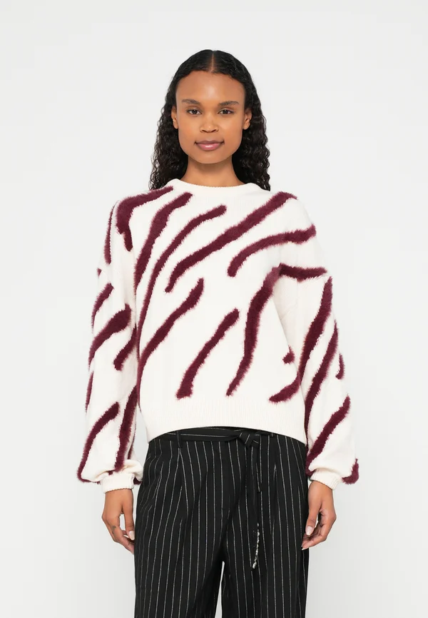ZEBRA - Strickpullover - cosy white