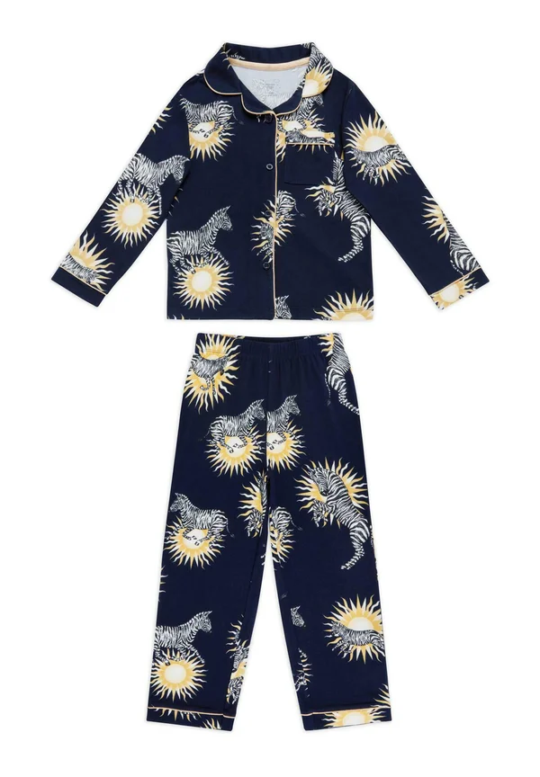 ZEBRA SUN PRINT SET - Nachtwäsche Set - dark blue