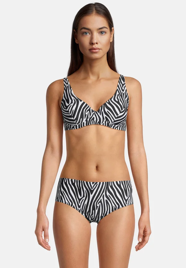 ZEBRA VIBES SET - Bikini - schwarz weiß