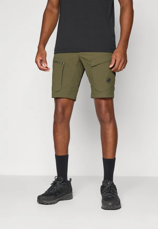 ZINAL HYBRID MEN - Outdoor Shorts - dark marsh/black