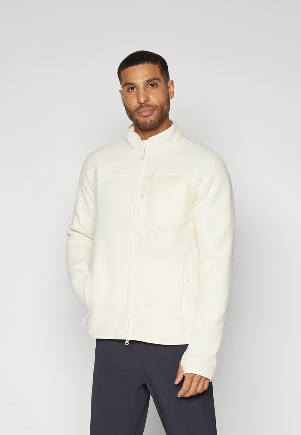 ZIP JACKET - Fleecejacke - vintage white