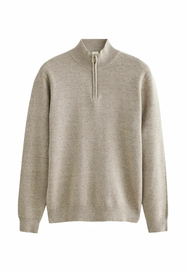ZIP NECK - Strickpullover - neutral