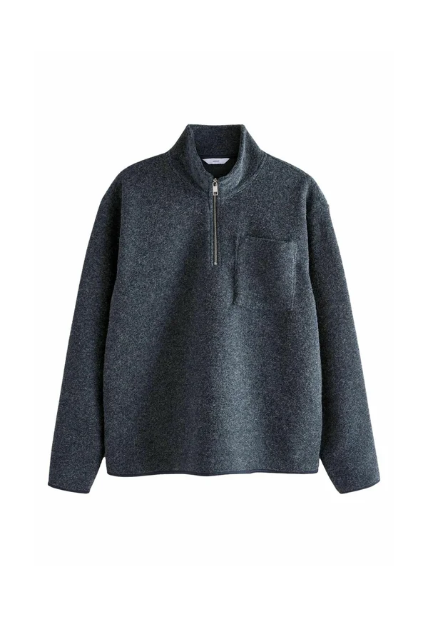 ZIP NECK - Strickpullover - slate grey