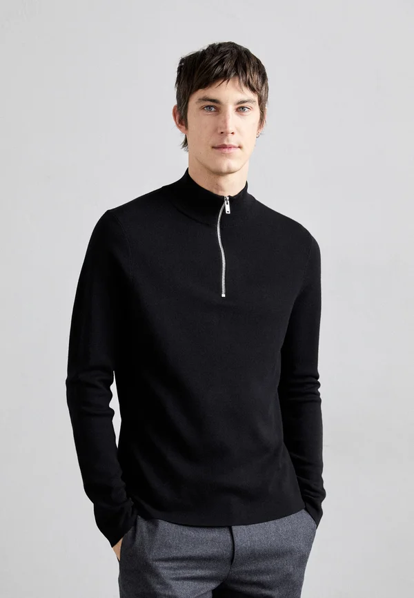 ZIP - Strickpullover - noir carbone
