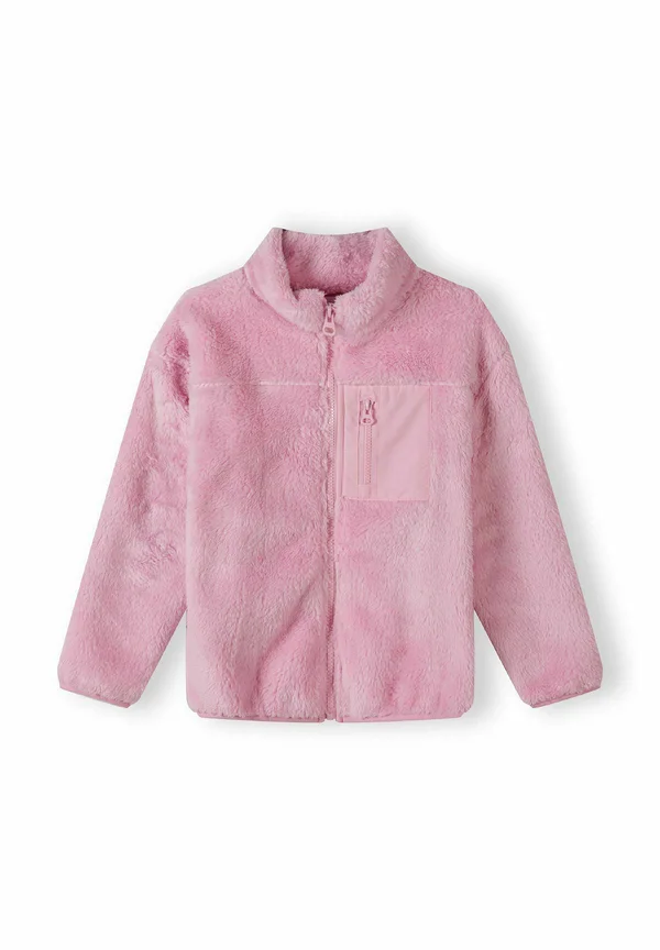 ZIP THROUGH WITH CHEST POCKET - Fleecejacke - light pink
