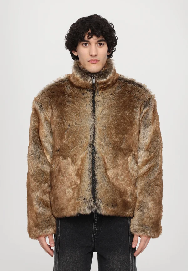 ZIP UP JACKET - Winterjacke - wild brown
