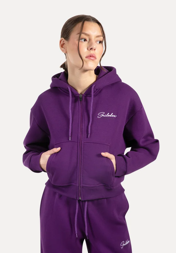 ZIP UP LOGO ENARA - Sweatjacke - lila