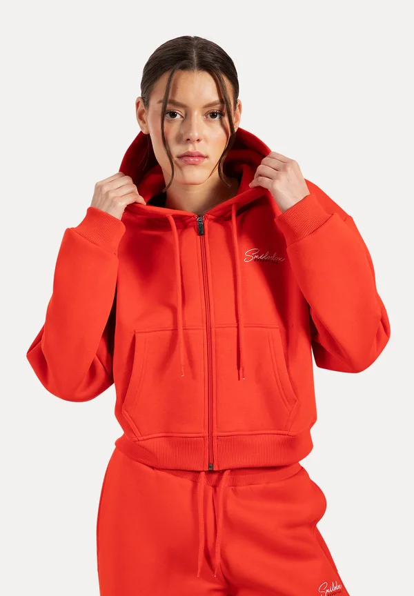 ZIP UP LOGO ENARA - Sweatjacke - rot