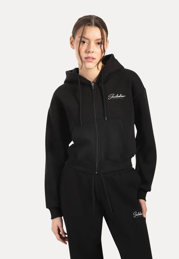 ZIP UP LOGO ENARA - Sweatjacke - schwarz