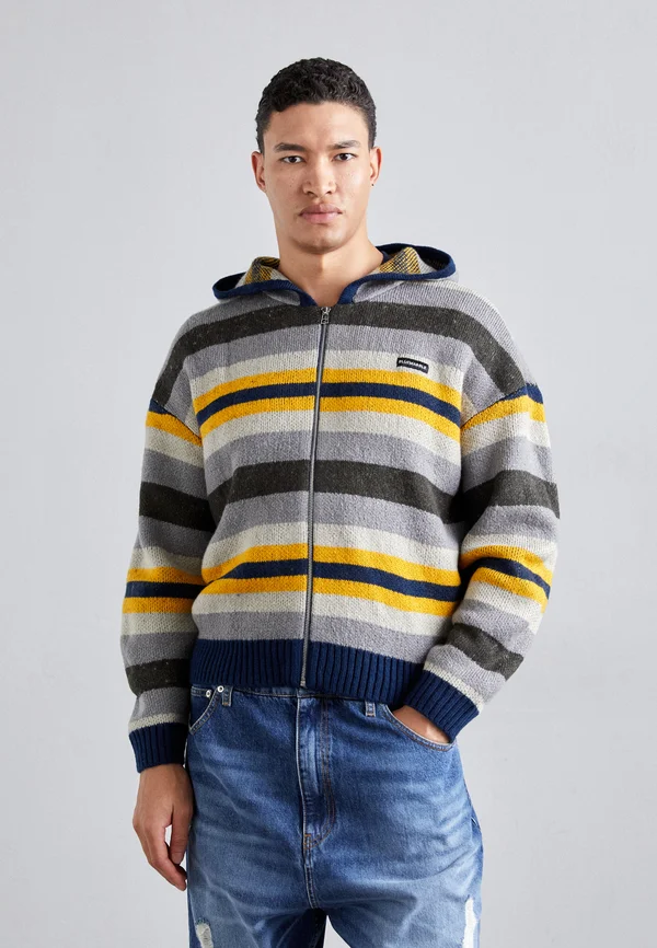 ZIPPED HOODIE - Strickjacke - multicolour
