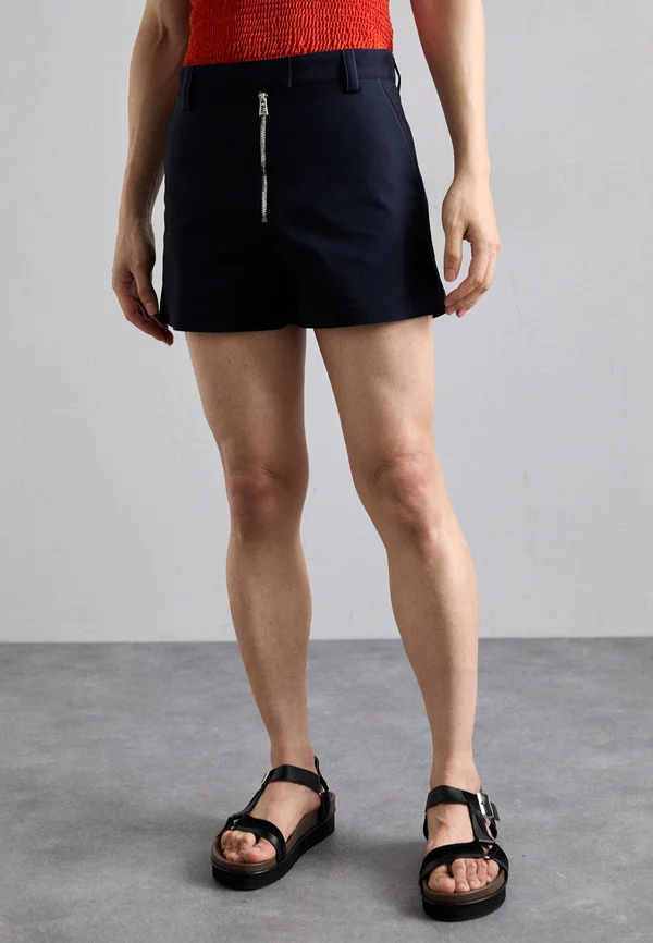ZIPPED MICRO - Shorts - navy