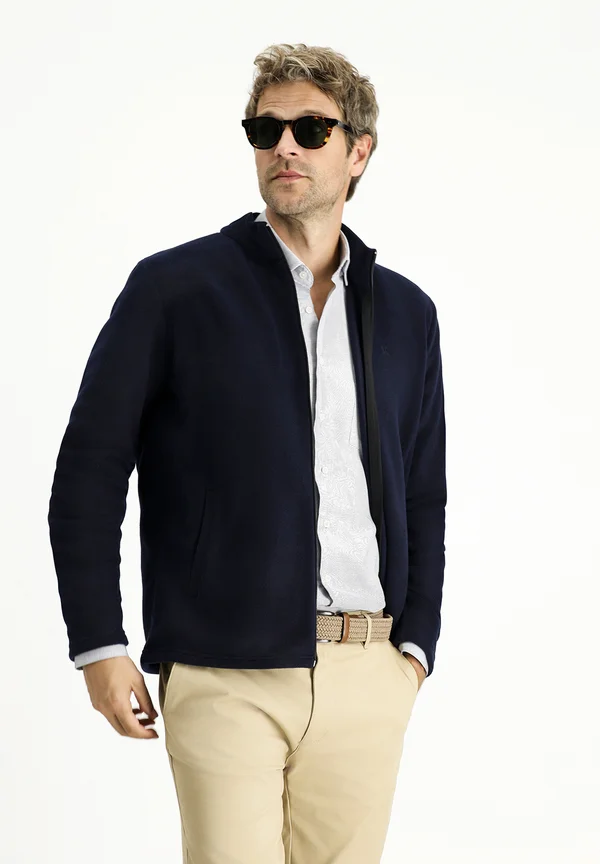 ZIPPER - Fleecejacke - dark navy blue