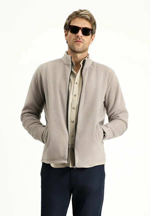 ZIPPER - Fleecejacke - medium grey