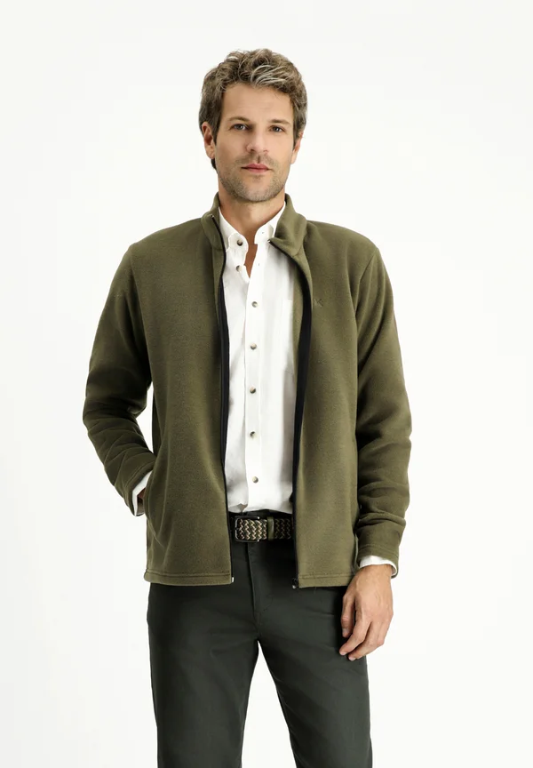 ZIPPER - Fleecejacke - medium khaki