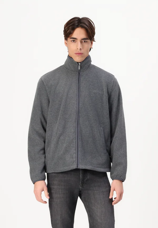 ZIPPER JACKET - Fleecejacke - dark grey