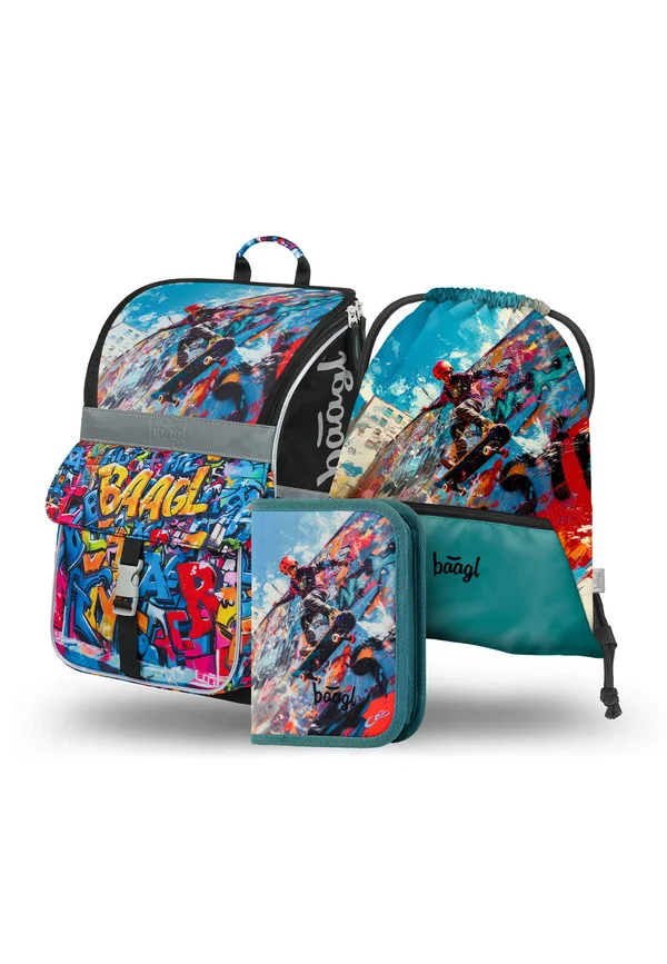 ZIPPY SKATEPARK  SET 3TLG - Schulranzen Set - schwarz