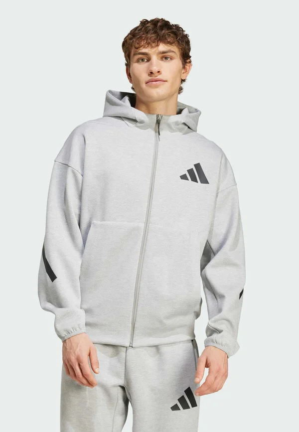 Z.N.E. FULL-ZIP HOODED TRACK - Sweatjacke - medium grey heather