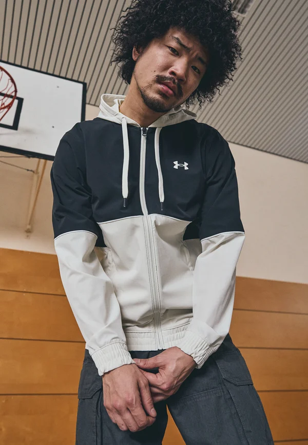 ZONE WOVEN - Trainingsjacke - stone/black