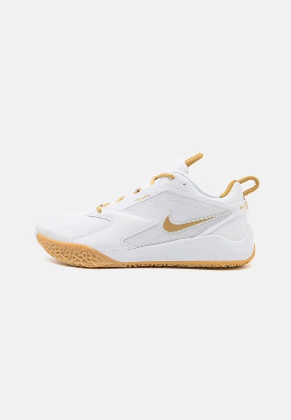 ZOOM HYPERACE 3 UNISEX - Volleyballschuh - white/metallic gold/photon dust